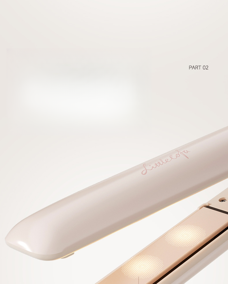 Piastra per capelli elettrica Xiaohuaxian a temperatura costante con ioni negativi, display digitale intelligente, doppia funzione magica_voghion.com