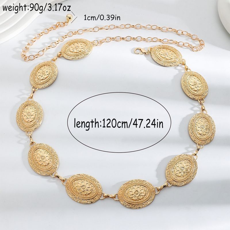 2025 Ximia High-End-Mode Metallgürtel Taille Kette Ethno-Stil Outfit_voghion.com