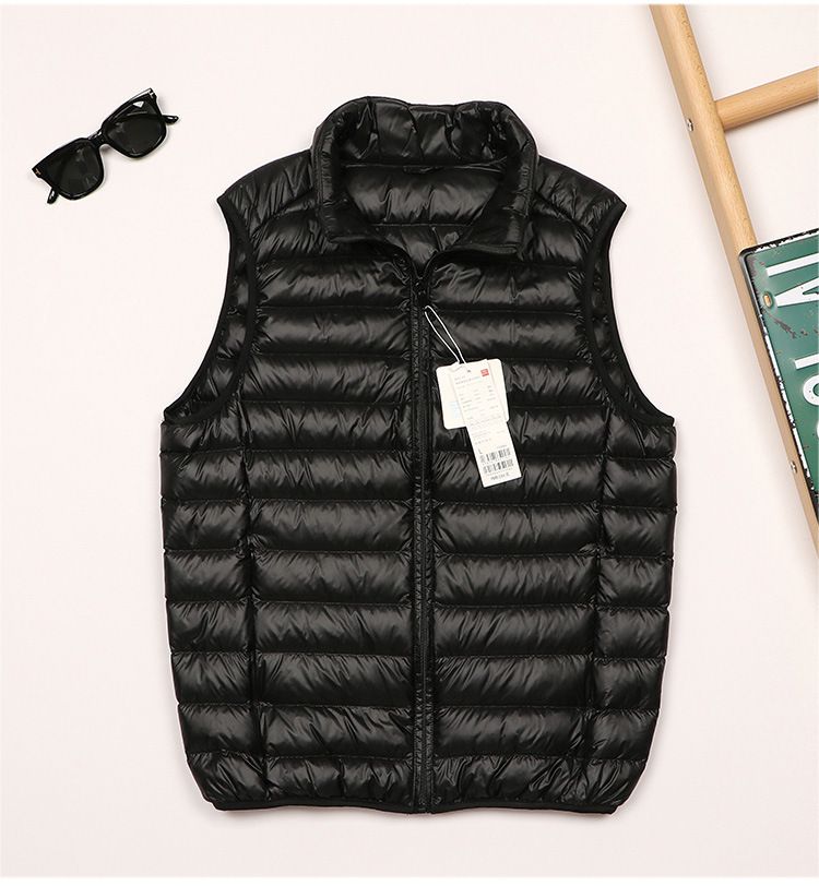 "Men's Lightweight Down Vest – Stand Collar Waistcoat For Autumn & Winter, Large Size Warm Jacket"_voghion.com
