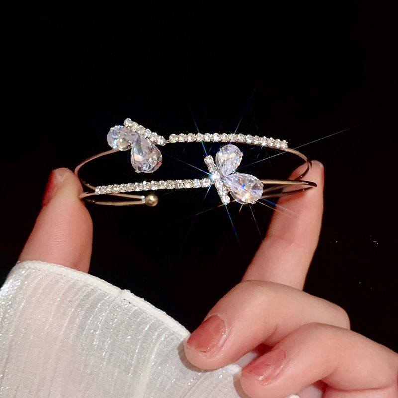Zircon Ripple Flower Opening 2025 New Versatile Bracelet With Individualized Coldness And High End Feeling Handmade For_voghion.com