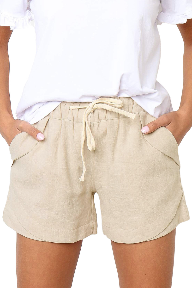 Stilvolle Damen-Jogginghose mit hohem Bund und Schnürung aus Stretchmaterial_voghion.com