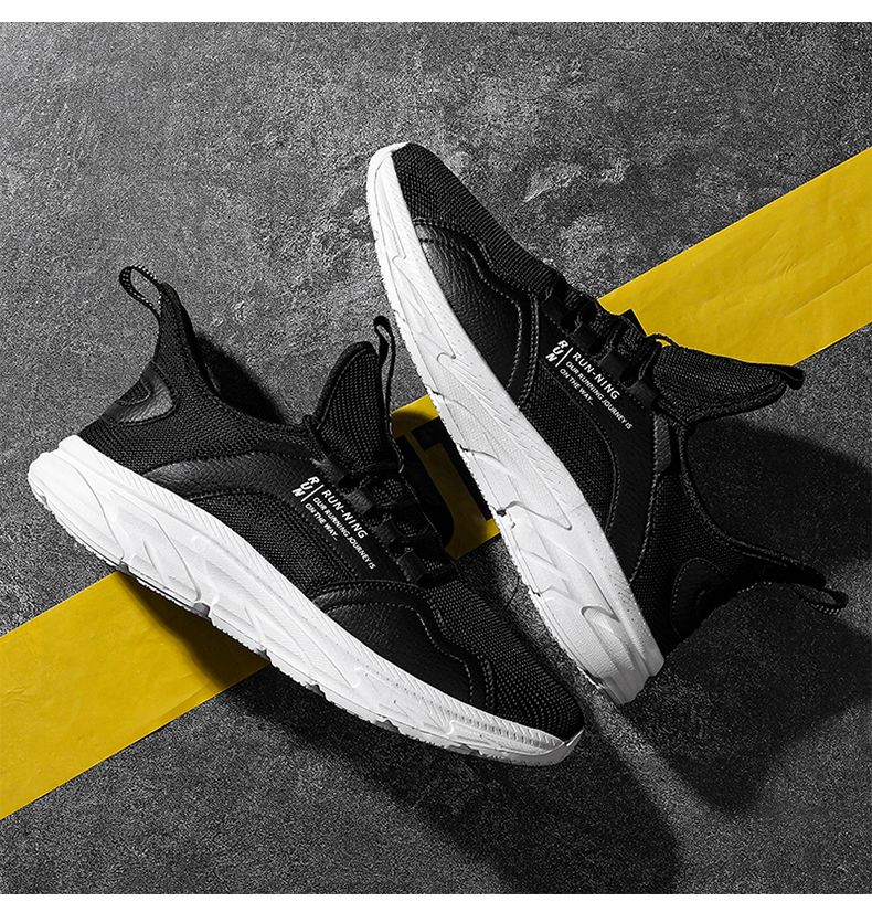 Atmungsaktive Fashion Sneakers für Herren Ultraleichte tragbare Sport-Laufschuhe_voghion.com