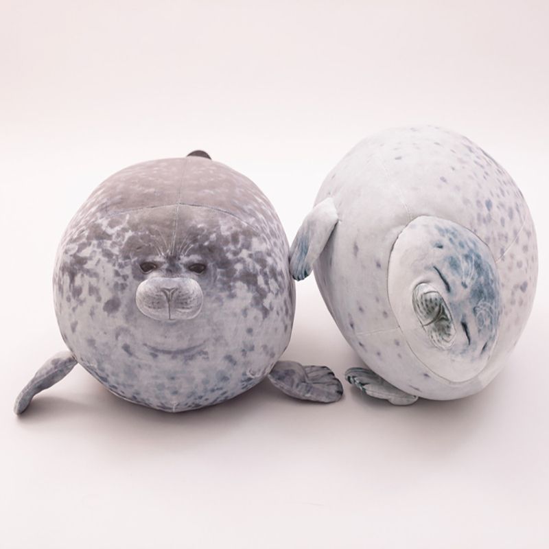Blob Seal Large Chubby Plush Toy Animal Pillow Pet Soft And Cute Ocean Gift Stuffed Doll_voghion.com