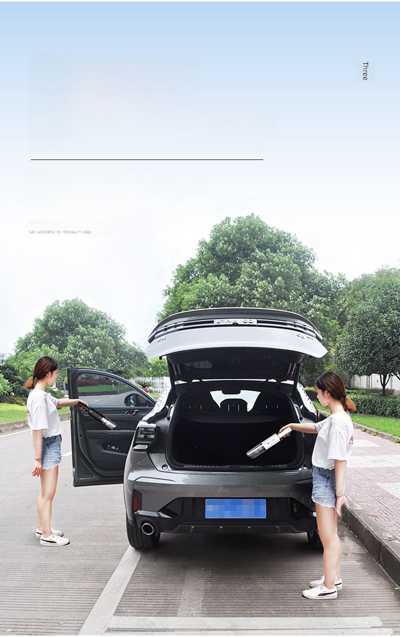 Car Wireless Vacuum Cleaner Car Handheld Portable Vacuum Appliance High Power Mini Small Car Home Dual Use_voghion.com