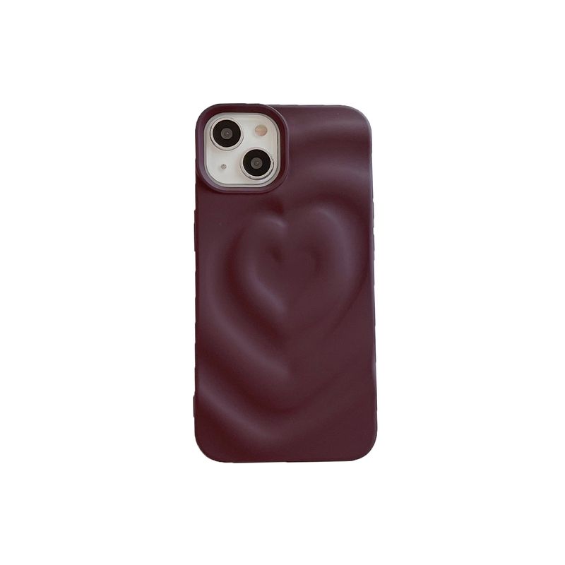 Funda para teléfono móvil color mate amor adecuado para iphone15ProMax Apple 14 funda para teléfono móvil tacto piel 13 invierno cálido 12_voghion.com
