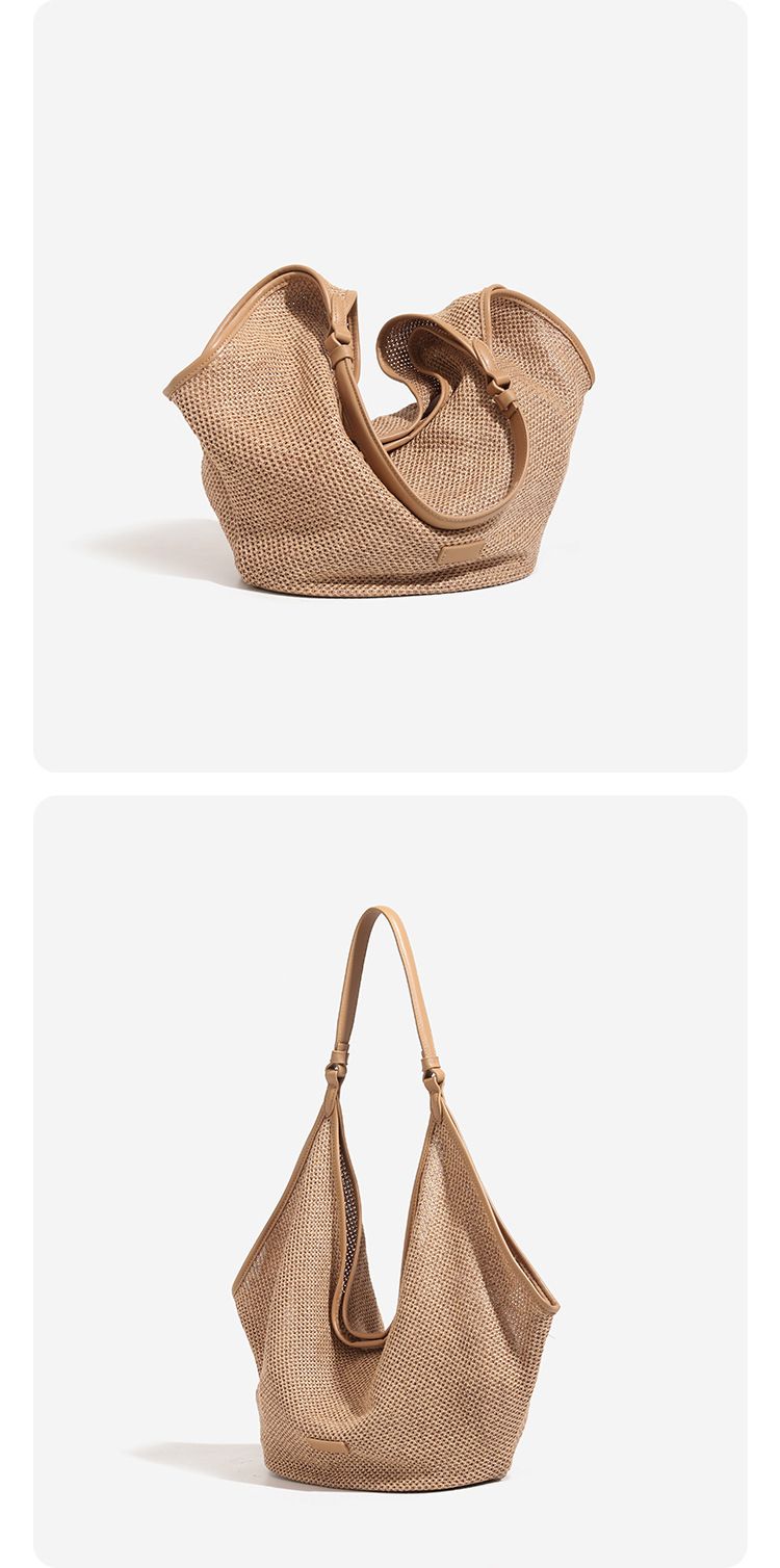 Borsa a mano per ascella, grande capacità, stile pigro, borsa tote per mamma e bambino, alla moda, cento_voghion.com