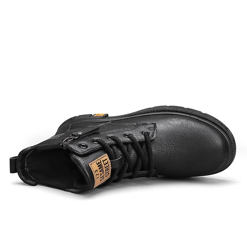 Herren Casual Leder für Männer Mode Herren Anzug Stiefel_voghion.com