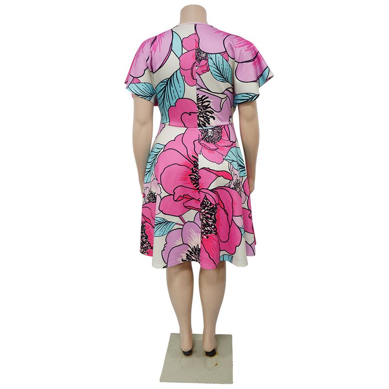 Damenkleeder Temperament Pendler Slim Large Size Kleed_voghion.com