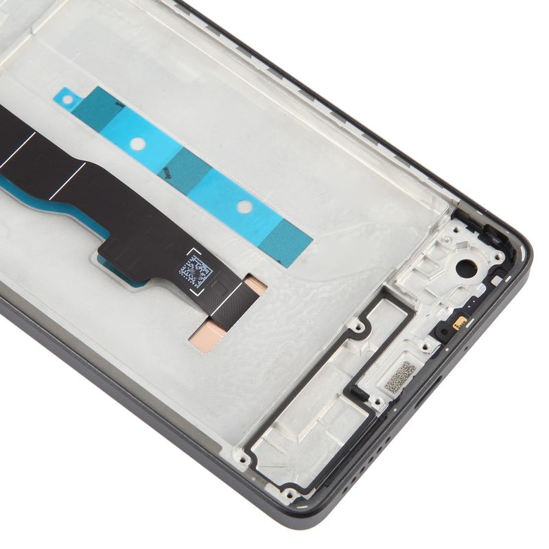 Pour Xiaomi Redmi Note 13 5G Matériau AMOLED d'origine Écran LCD Numériseur Assemblage complet avec cadre (Noir)_voghion.com