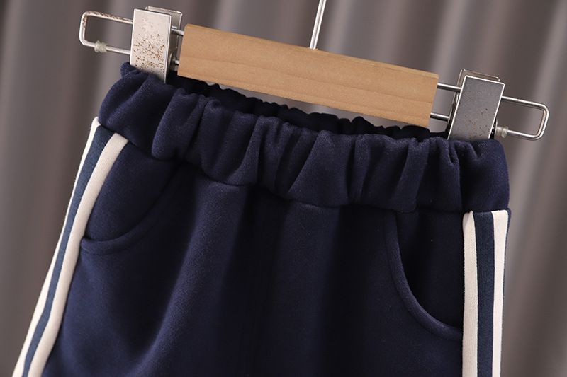 Abbigliamento 2025 Primavera Autunno Nuova Collezione 0-5 Anni Ragazzi e Ragazze Stampata Lettera Cerniera Felpa Con Cappuccio Set 2 Pezzi_voghion.com