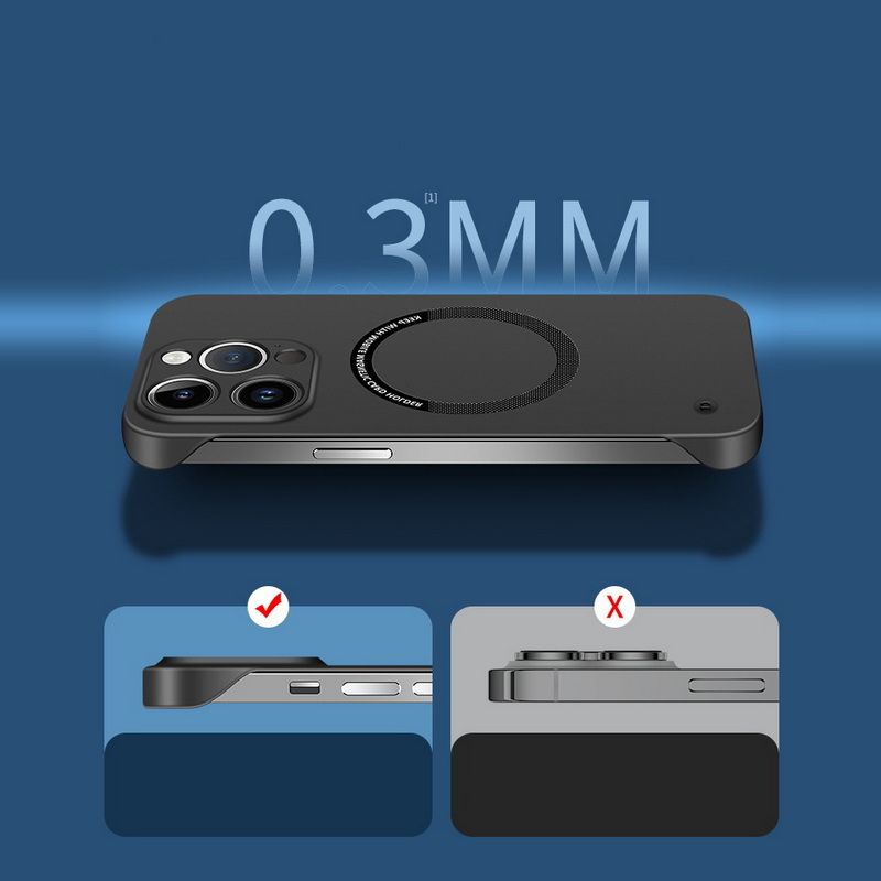 Ultra Thin Hard PC Magnetic Frameless Phone Case For Oppo Master NEO 3T GT 2 3 Realme 10 11 Pro Plus Matte Cover_voghion.com