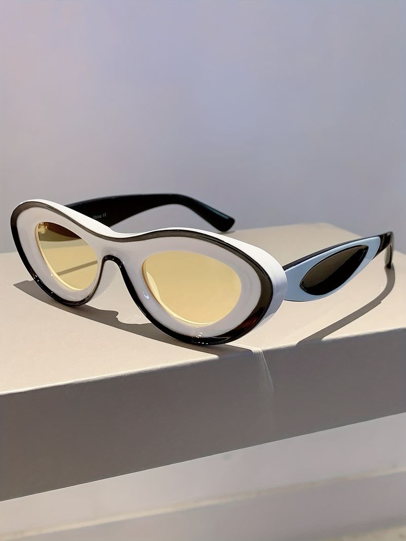 Y2K Cat Eye Fashion per donne e uomini, graziosi occhiali da sole punk color block, bomboniere, accessori decorativi_voghion.com