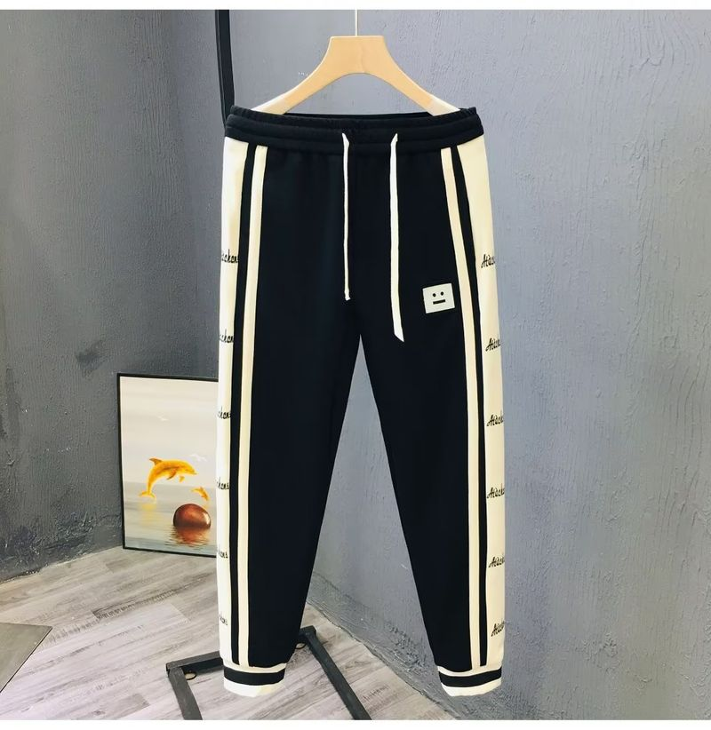 Pantalon Tendance Marque Pi Shuai Fried Street Automne Et Hiver Crop Leggings Hommes Étiqueté Décontracté Américain_voghion.com