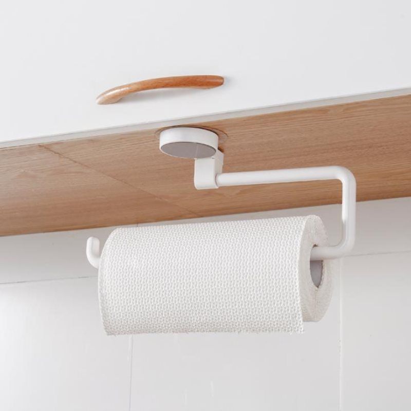 Badkamer Multifunctioneel Draaibaar Opbergrek Handdoekrek Papierrek Keuken en Badkamer Dubbel Gebruik Tissuerek Keukenbenodigdheden_voghion.com