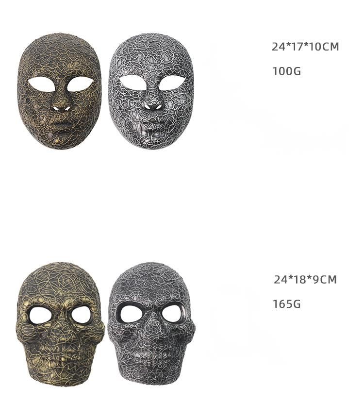Maschera da teschio a pieno facciale, horror e stravagante, più venduta per Halloween, costume di carnevale e festa in maschera_voghion.com