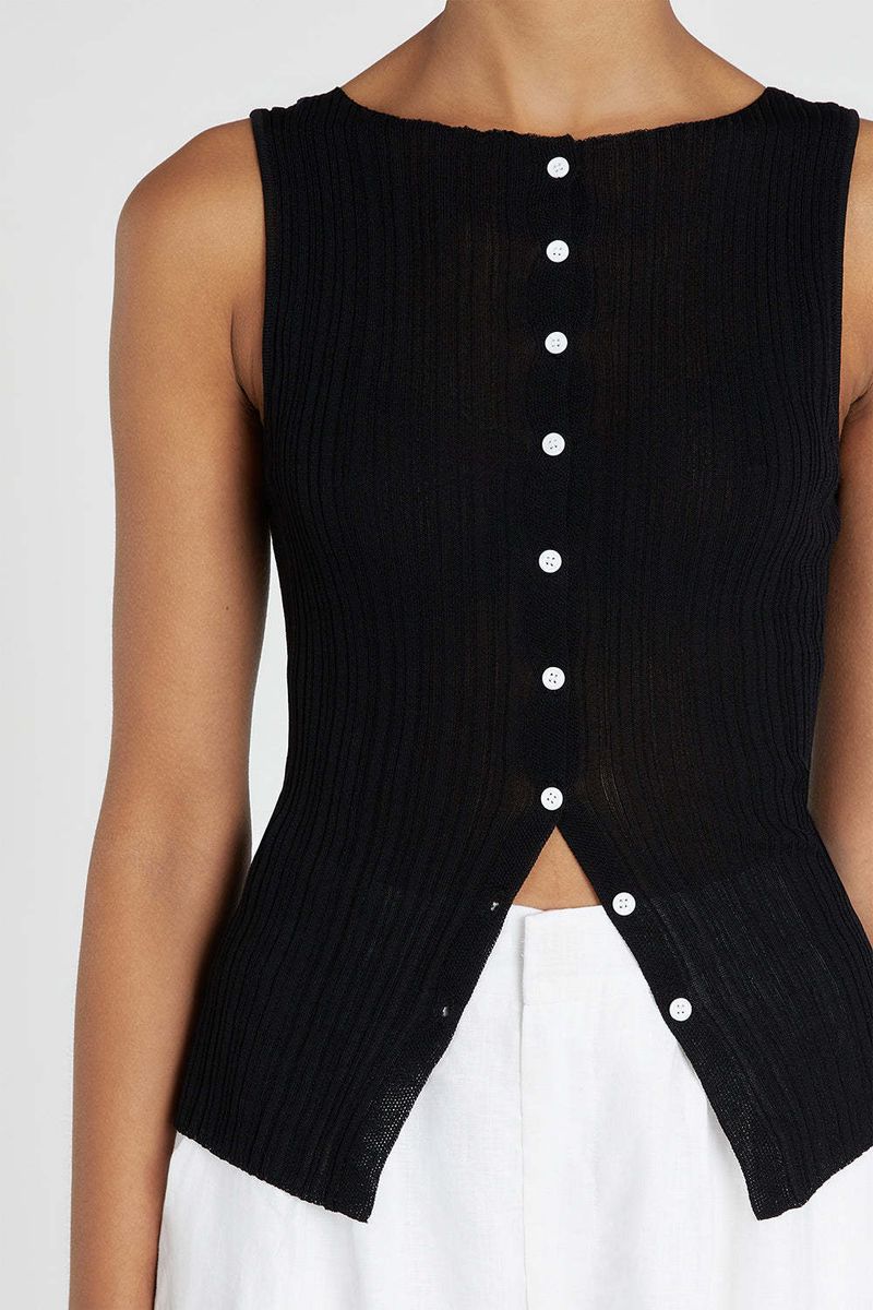 Débardeur sans manches pour femme - Débardeur d'été décontracté en polyester, coupe ajustée, respirant et léger, polyvalent pour la superposition_voghion.com