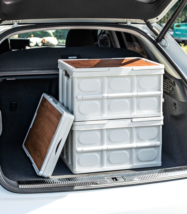 Contenitore per alimenti portatile pieghevole per bagagliaio auto da campeggio e picnic_voghion.com