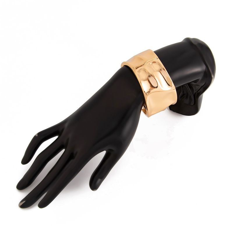 Armband Punk Brede Armband Dames Zwaar Ontwerp Ring Overdreven Draad Twist Lijn Armband_voghion.com