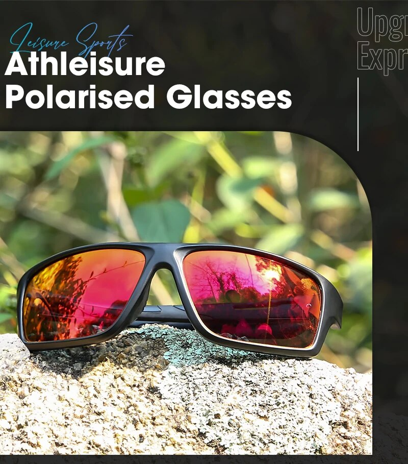 Occhiali da sole alla moda Kapvoe Occhiali da sole polarizzati da pesca MTB Occhiali da sole da guida da uomo Occhiali da sole da escursionismo Ciclismo Occhiali da sole UV400_voghion.com