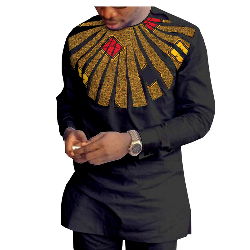 Männer Kleeder afrikanesch national Print Batik Kotteng Männer Casual Kostüm_voghion.com