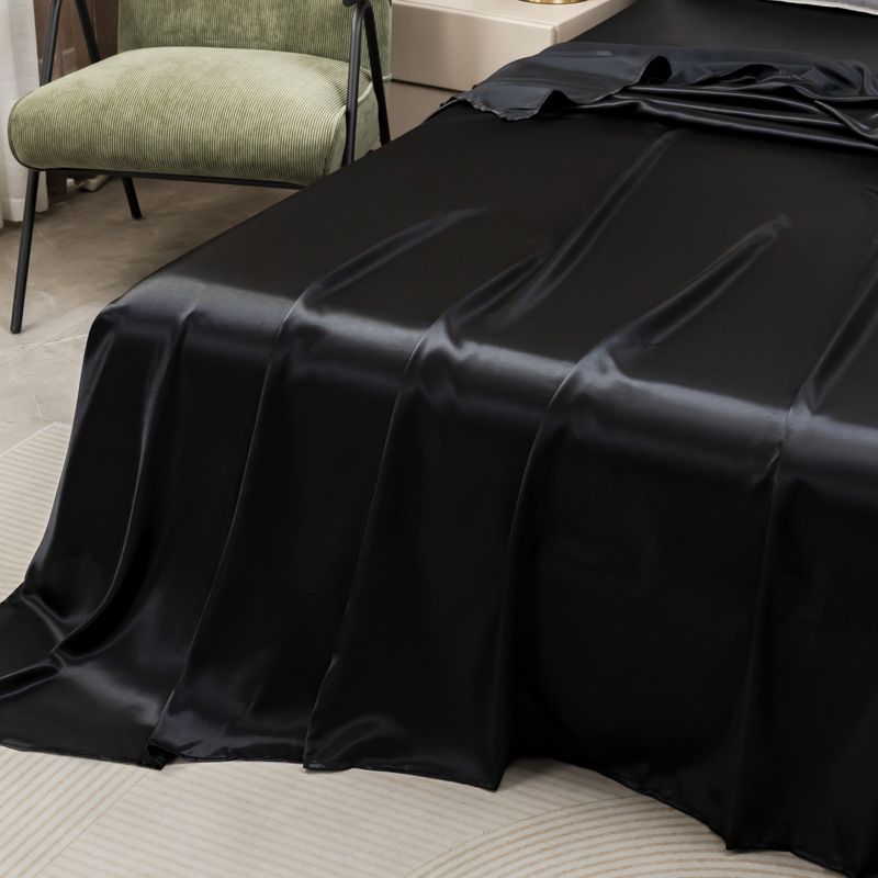 Satijnen lakens Queen Size - 4-delige bedlakenset met zijdezachte microvezel, 1 hoeslaken met diepe zak, 1 plat laken en 2 kussenslopen - glad en zacht_voghion.com