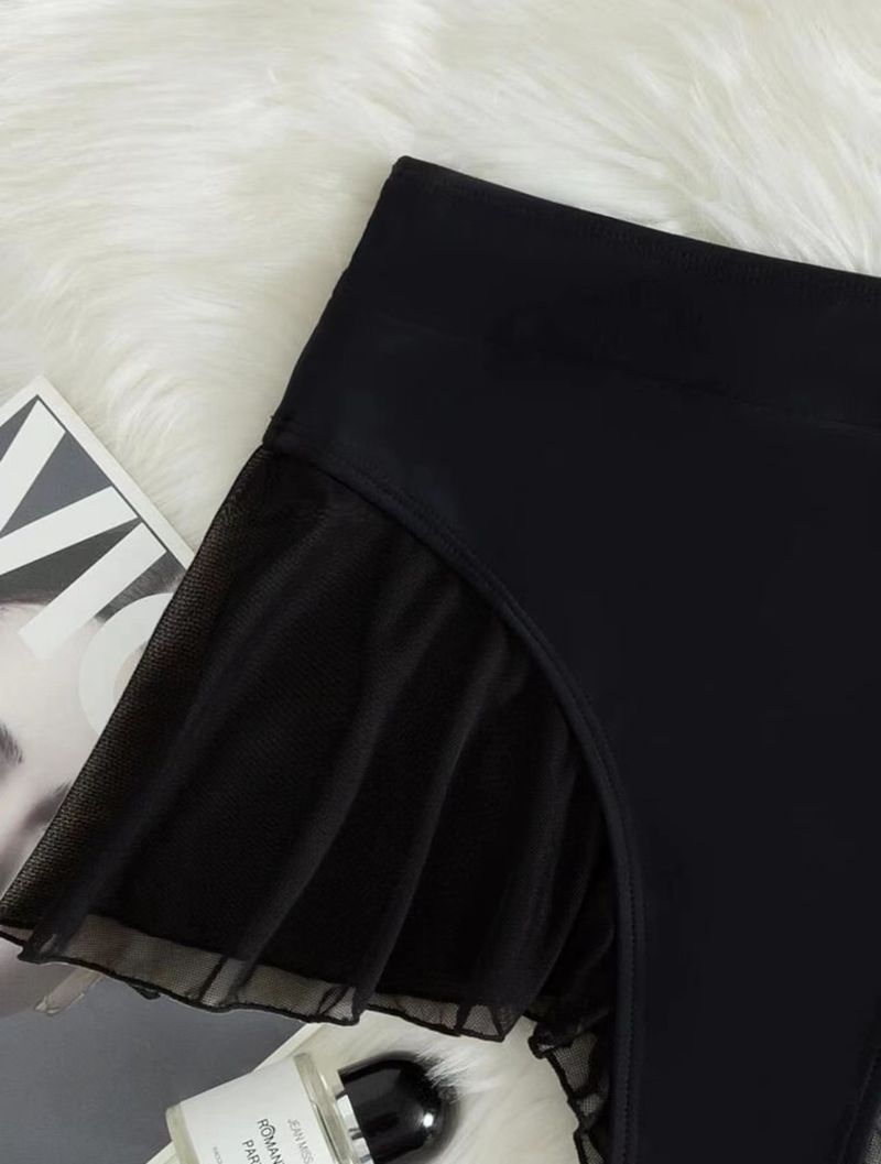 sexy buttocks flying mesh stitching thong swimsuit bikini_voghion.com