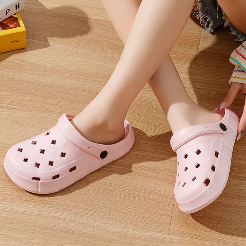 Waterproof Summer Slides: EVA Soft Sole Women's Garden Slippers With Holes 4 243fd_voghion.com