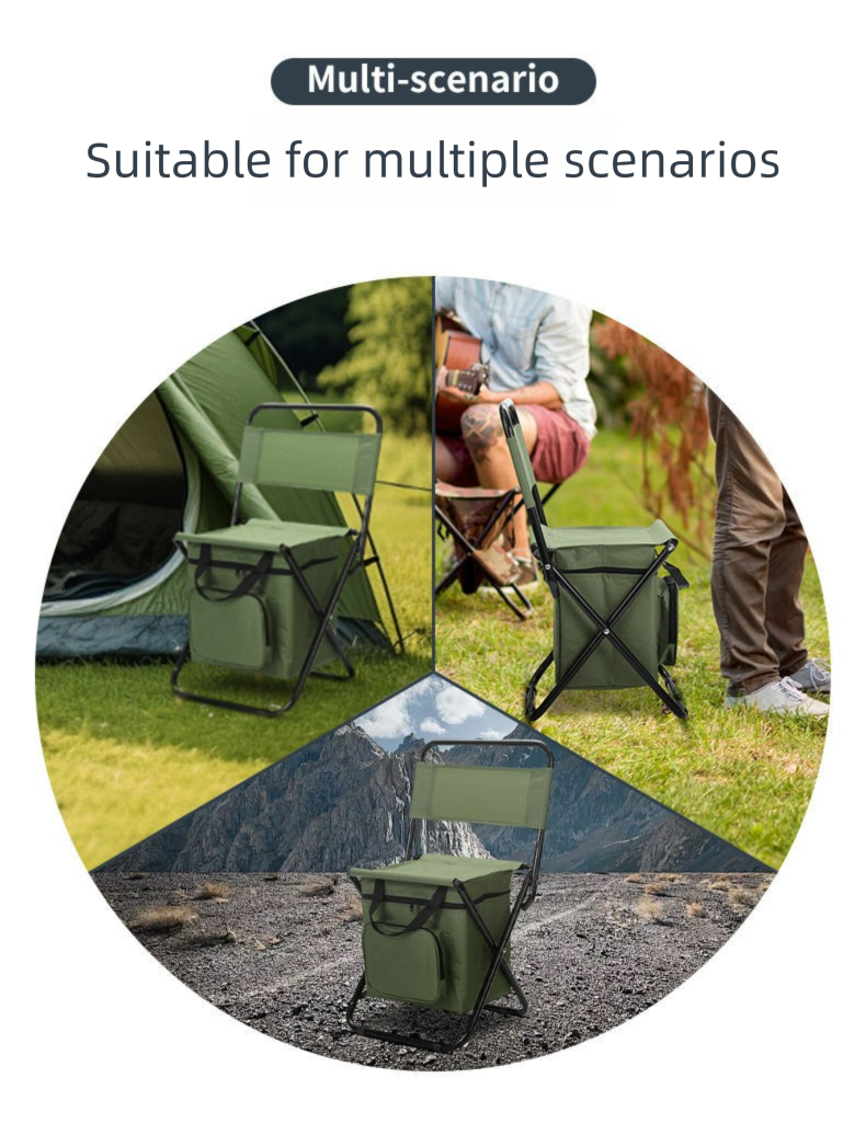 Portable Folding 3-in-1 Leisure Outdoor Camouflage Small Stool Camping Fishing Ice Pack Chair_voghion.com