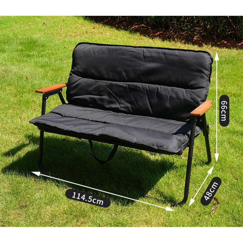 Canapea pliabilă de camping Ronghao poate sta sau culca cu pernă Recliner portabil, multifuncțional, pentru petrecerea timpului liber, pescuit._voghion.com
