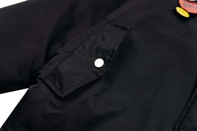 Manteau patchwork polyvalent brodé, veste de baseball ample, badge, style hip-hop, cardigan unisexe chaud et tendance_voghion.com