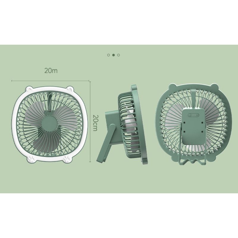 USB-aufladbares Licht, Wandmontage, Deckenventilator, Heim-Desktop, kleiner Mini-Schlafsaal, tragbarer Multifunktions-Elektroventilator_voghion.com