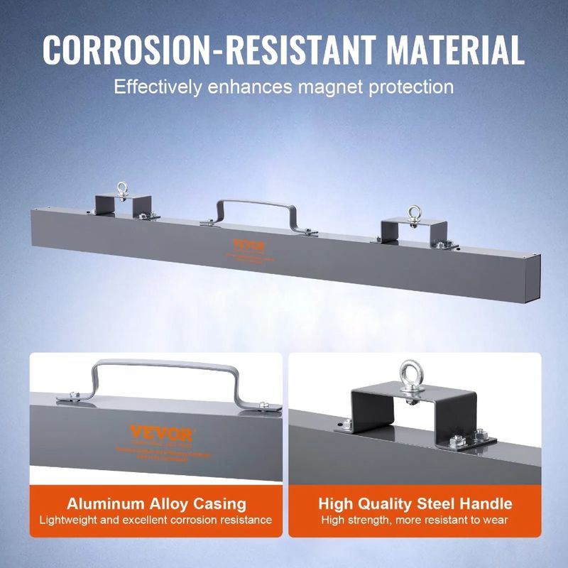 Materiale magnetico industriale sospeso 48 spazzatrice magnetica LBS spazzatrice per carrelli elevatori Hunt spazzatrice in acciaio magnete pollici 67 magneti magneti_voghion.com