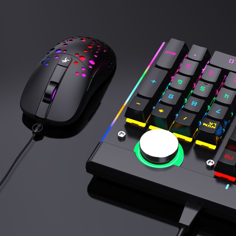 Lach RGB Glow Makro Programméierung Spillmaus 6-Knäppercher fir Luuchten auszeschalten Verschidde verkabelt Mausen_voghion.com