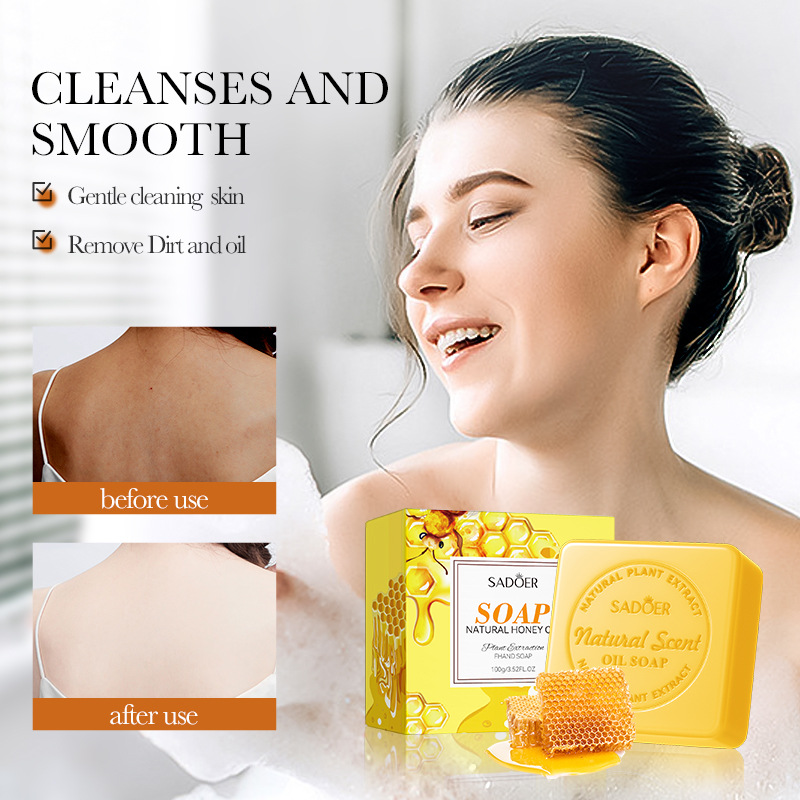 Olio essenziale di miele naturale SADOER per la pulizia del corpo, sapone universale fatto a mano_voghion.com