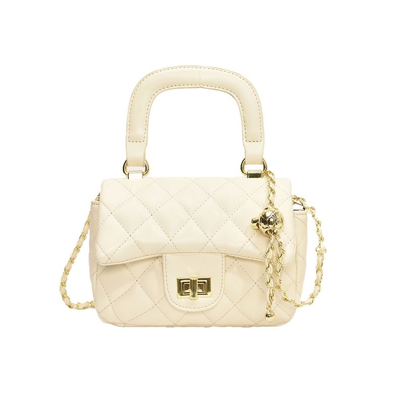 Beibei Shangpin 2024 Neue Stil Mode Trendy Lingge Kette Schnalle Handheld Eine Schulter Diagonal Straddle Tasche_voghion.com