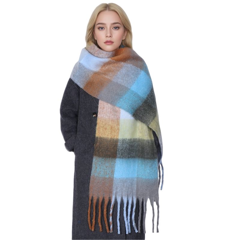 Winter Kaschmir Schal Student Hals Dicke Warme Schal Für Frauen Männer Beliebte Quaste Schals Bufanda Decke Pashmina Wraps Poncho_voghion.com