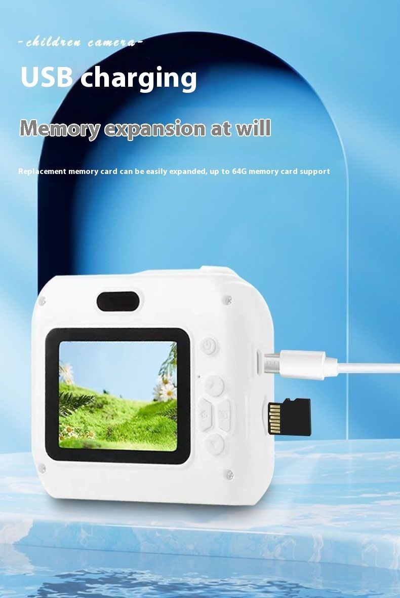 Xiaomi Youpin HD Cute Dual Digital Polaroid Student Campus Puede tomar fotografías y transferirlas a la cámara móvil_voghion.com