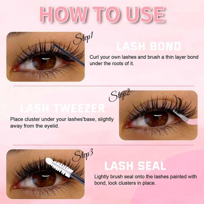 Single - Cluster Segmented DIY False Eyelash Book, European And American Popular Style, Natural And Dense, For Daily Use, Classic Design_voghion.com
