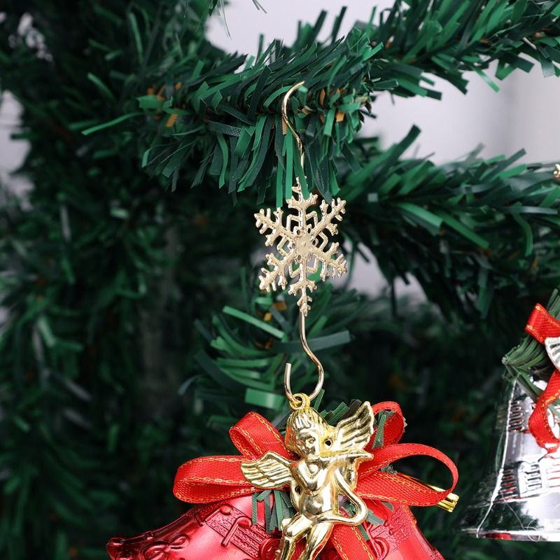 Crochets de suspension pour décorations de sapin de Noël en acier inoxydable, support pour boules de Noël, décorations pour Noël et le Nouvel An_voghion.com
