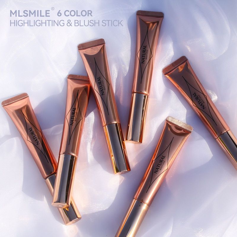 MLSMILE Multi-functional Makeup Pen: 2-in-1 Lip & Cheek Liquid Blush, Highlighter, Contour, Cushion Blush Stick_voghion.com