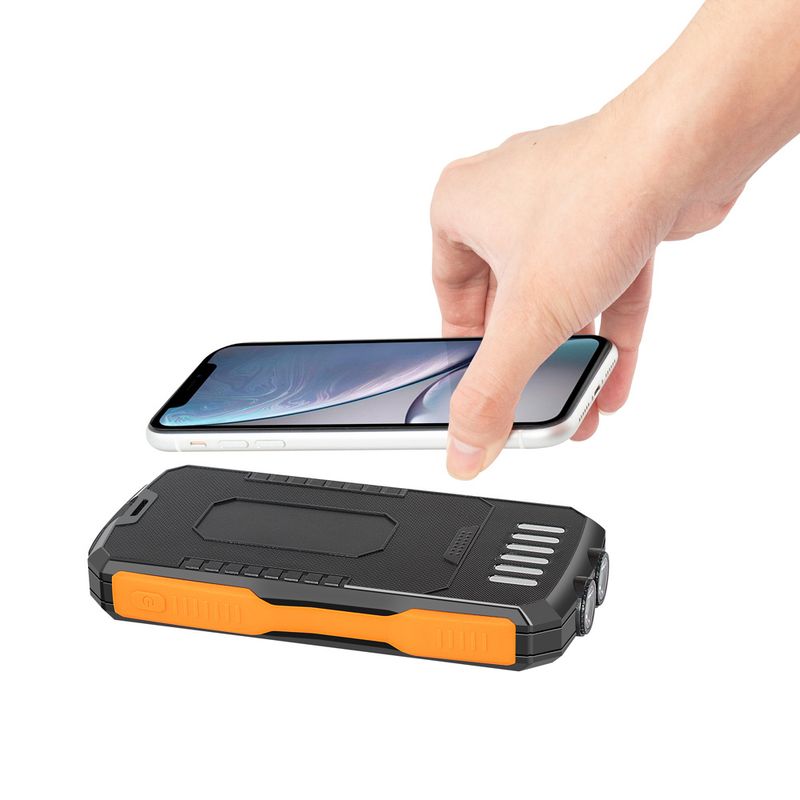 Banco de energía inalámbrico de 25000 mAh, linterna de emergencia para exteriores, banco de energía solar portátil_voghion.com