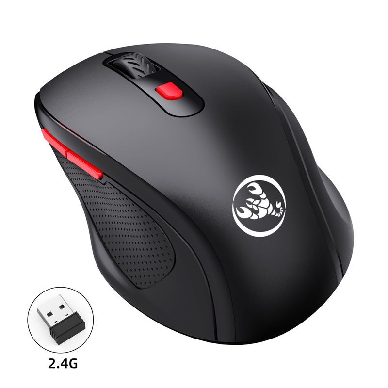 Nova 2.4G brezžična zvočna pisarniška miška s 6 gumbi, ergonomski oprijem_voghion.com