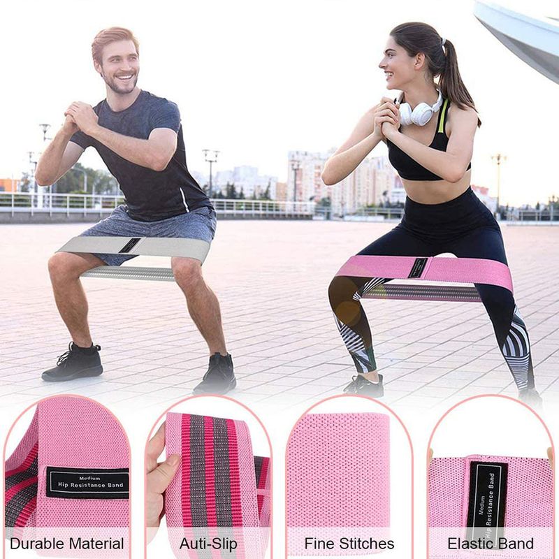 Pretestības lentes Elastīgās pretestības siksnas gurnu apļveida paplašinātājs jogas trenažieru zāle un fitnesa gumija, kas ir lieliski piemērota sporta treniņiem mājās_voghion.com