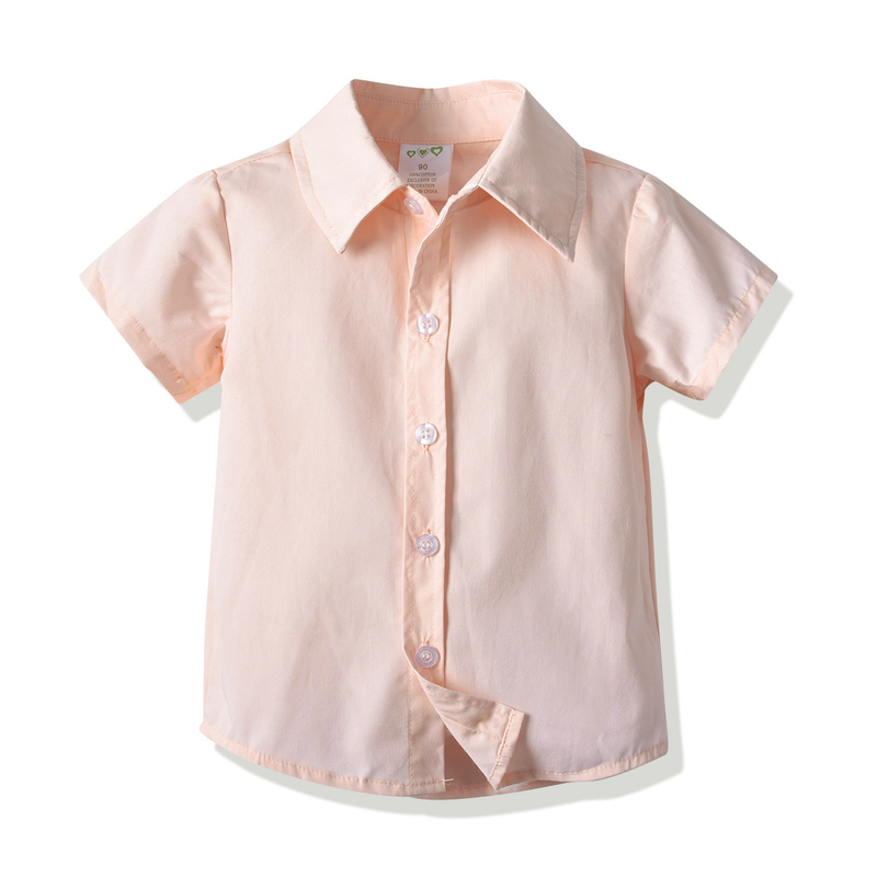 Children's Cotton Short-sleeved Shirt Boys Baby Children Short-sleeved Shirt Outside The Dress_voghion.com