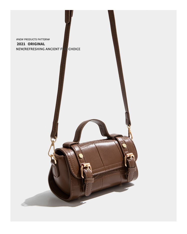 Tasche für Damen 2024 Sommer neues High-End-Einzelschulter-Diagonalkreuzdesign, Ledergürtelhandtasche, Kissentasche_voghion.com