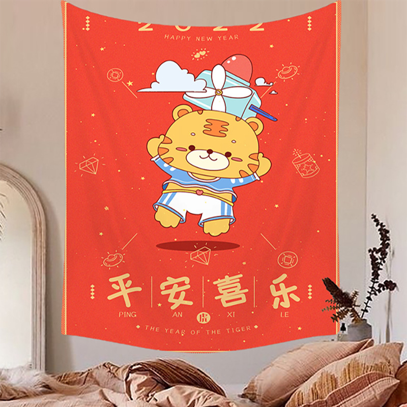 Good luck with tapestry, background fabric decoration, bedroom home decoration, host's thoughts, achievements, live_voghion.com