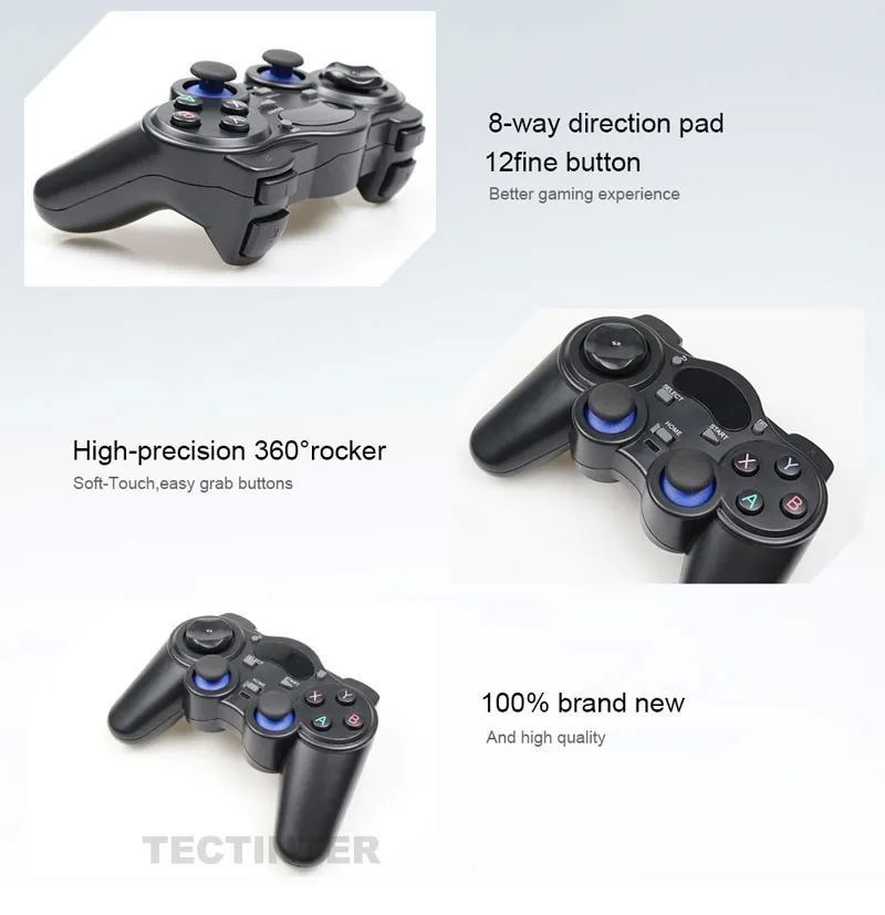Controle 2.4G Gamepad Android Wireless Joystick Joypad Branco_voghion.com