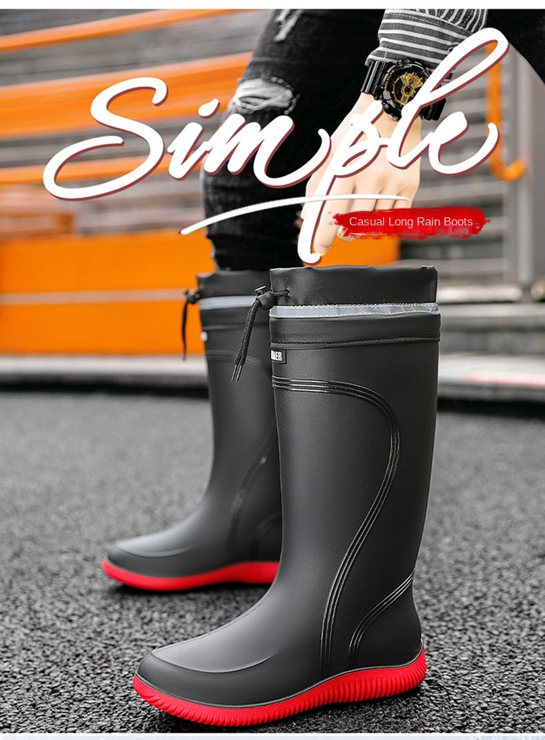 Egycipős High Tube vízálló szájú esőcsizma 39-45 méret_voghion.com