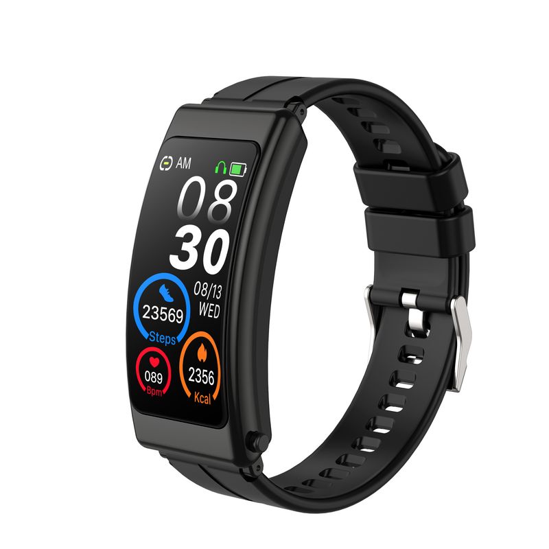New K13 Smart Bracelet 2-in-1 Heart Rate Blood Oxygen Phone Assistant Waterproof Bluetooth Earphone Exercise Watch_voghion.com