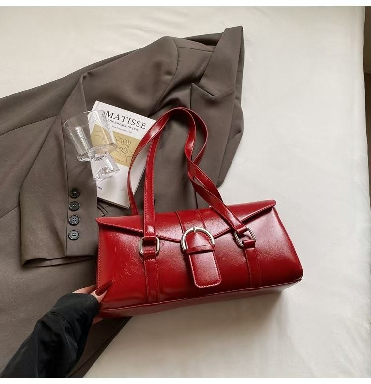 Borsa da donna a tracolla singola elegante, di qualità Baguette, nuova moda 2025_voghion.com